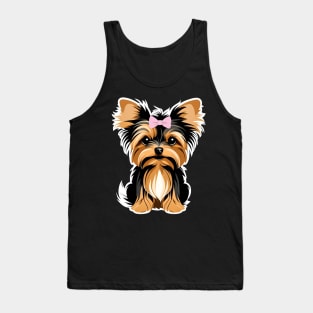 Yorkshire Terrier Baby Cute Yorkie Puppy Girl Tank Top